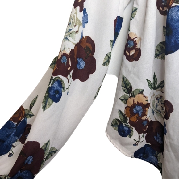 Lulu's In Your Arms White Floral Print Off-the-Shoulder Top 🌺✨ - Picture 10 of 15